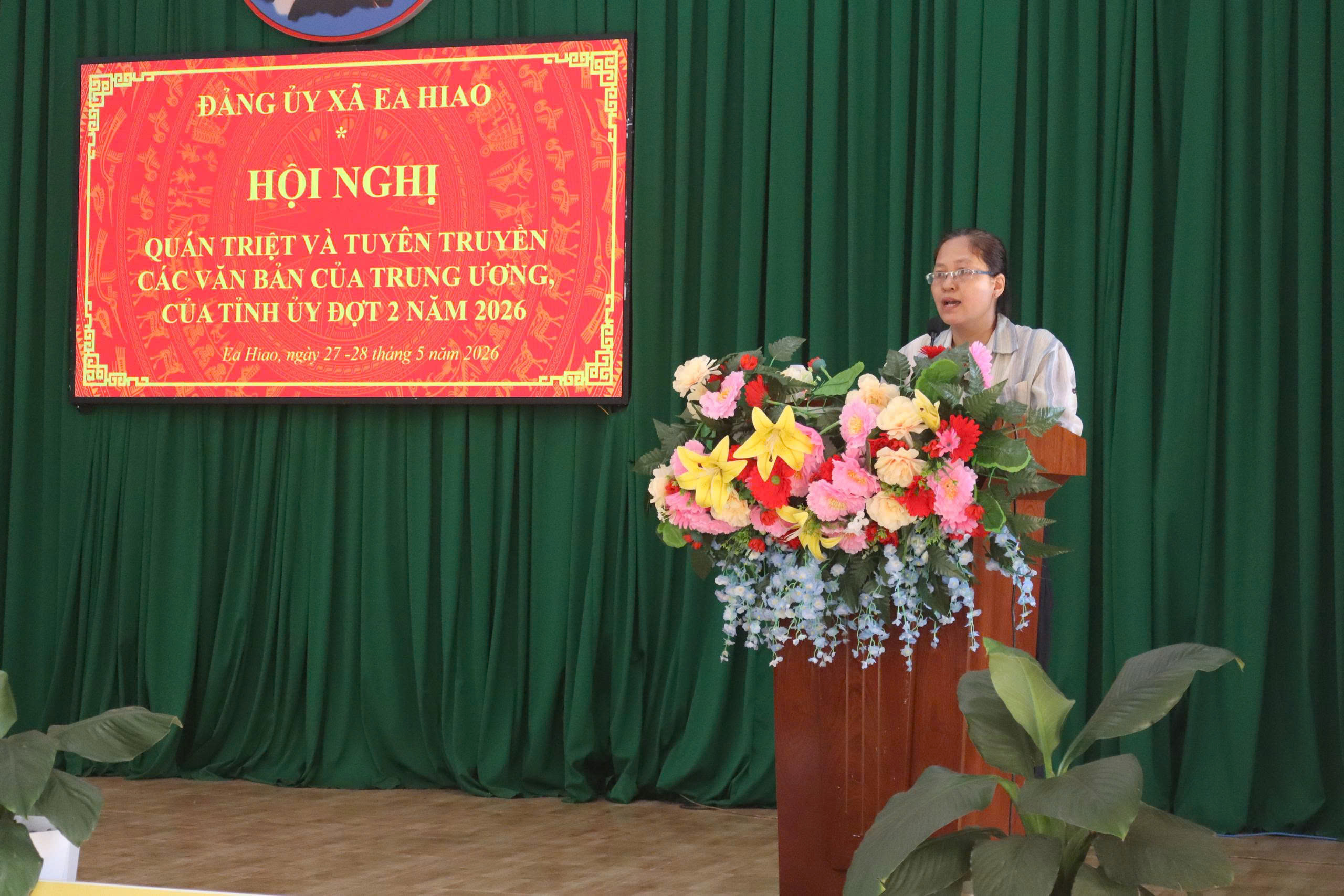ĐẢNG ỦY XÃ EA HIAO QUÁN TRIỆT CÁC VĂN BẢN CỦA TRUNG ƯƠNG, TỈNH ỦY ĐỢT 2 NĂM 2026