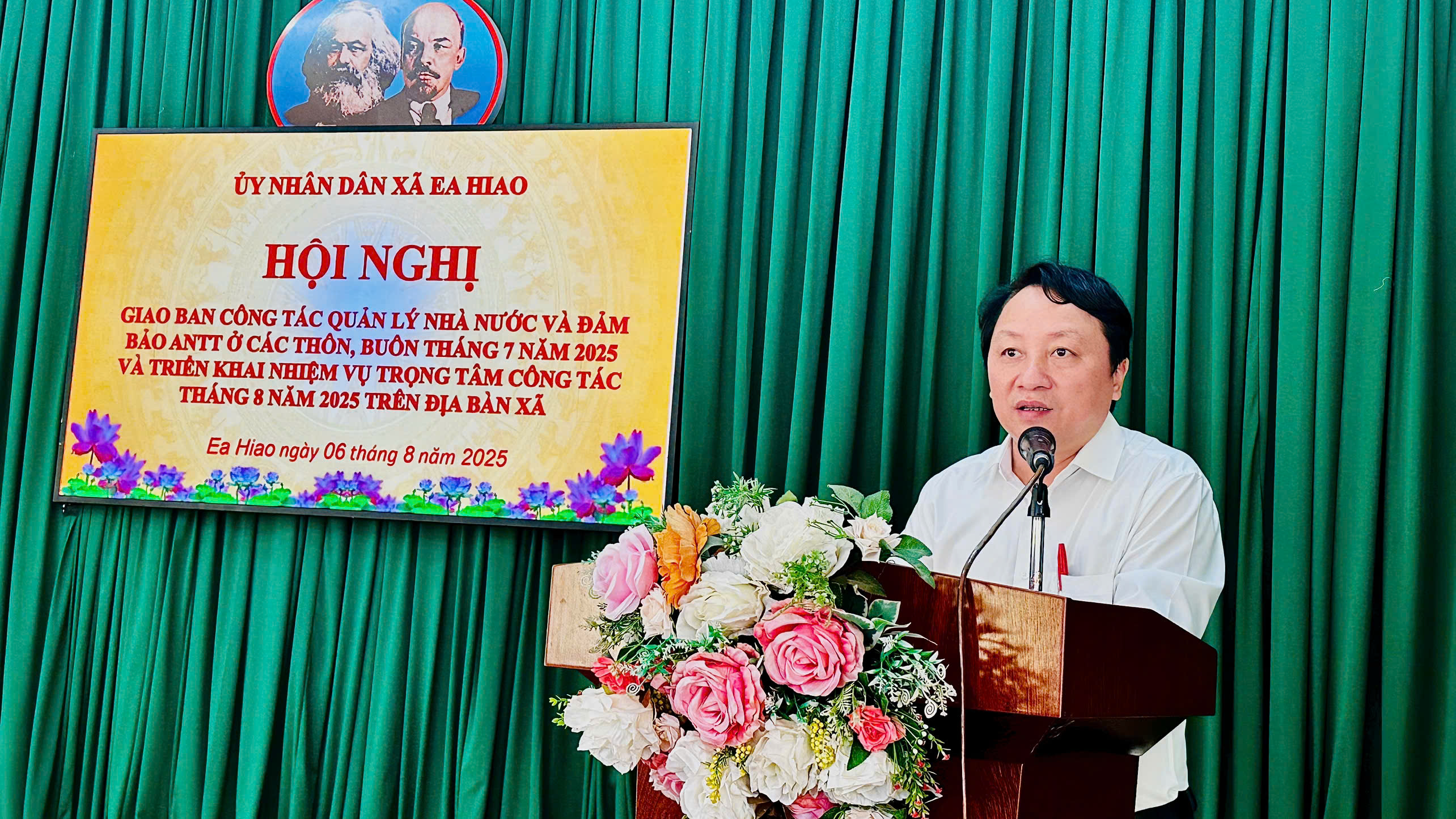 Xã Ea Hiao: Hội nghị giao ban công tác quản lý nhà nước và đảm bảo an ninh trật tự tại các thôn, buôn tháng 7 và triển khai nhiệm vụ công tác trọng tâm tháng 8 năm 2025.