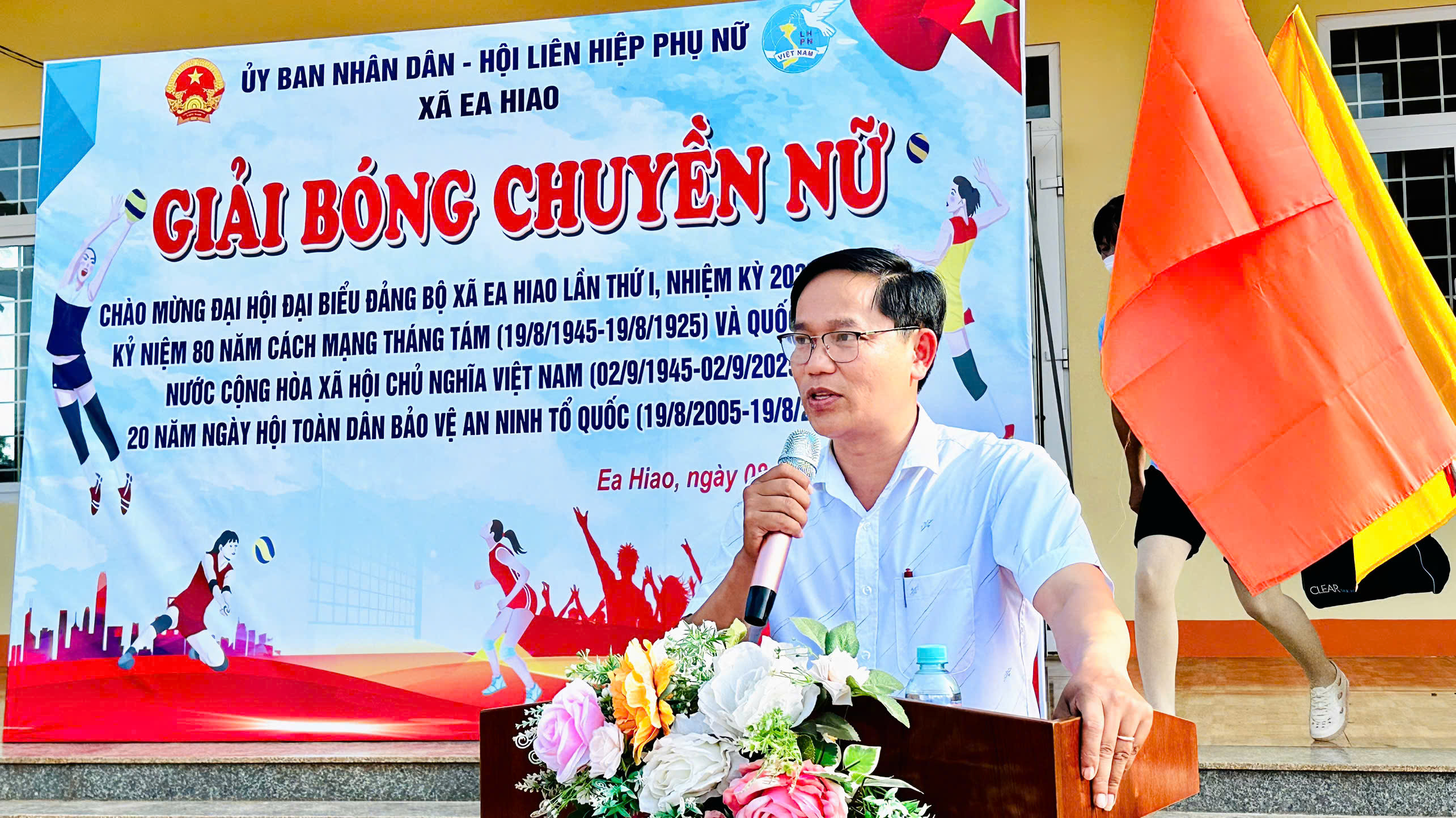 Xã Ea Hiao khai mạc Giải bóng chuyền nữ năm 2025 – Chào mừng Đại hội Đảng các cấp