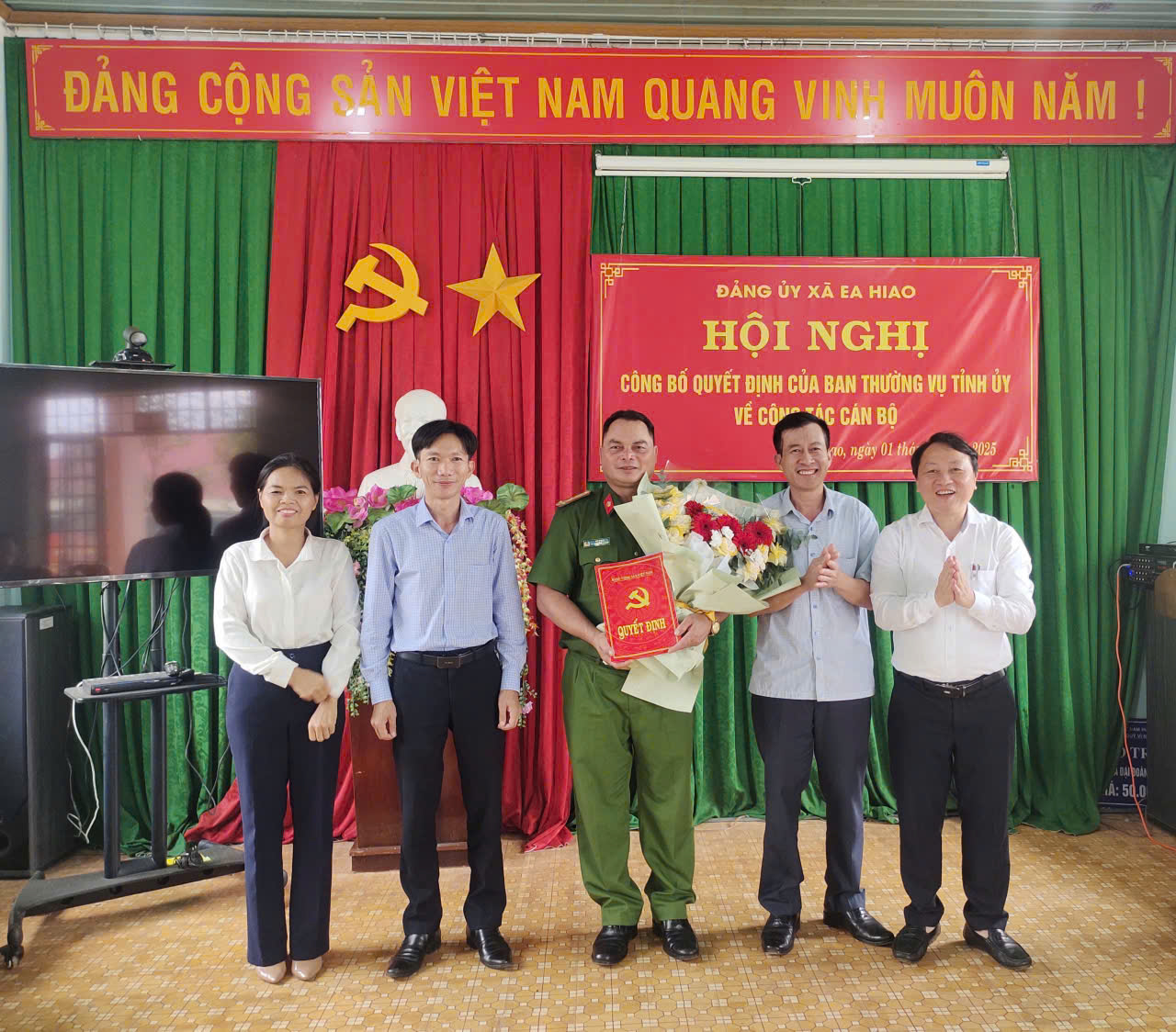 Hội nghị công bố quyết định của Ban Thường vụ Tỉnh ủy về công tác cán bộ