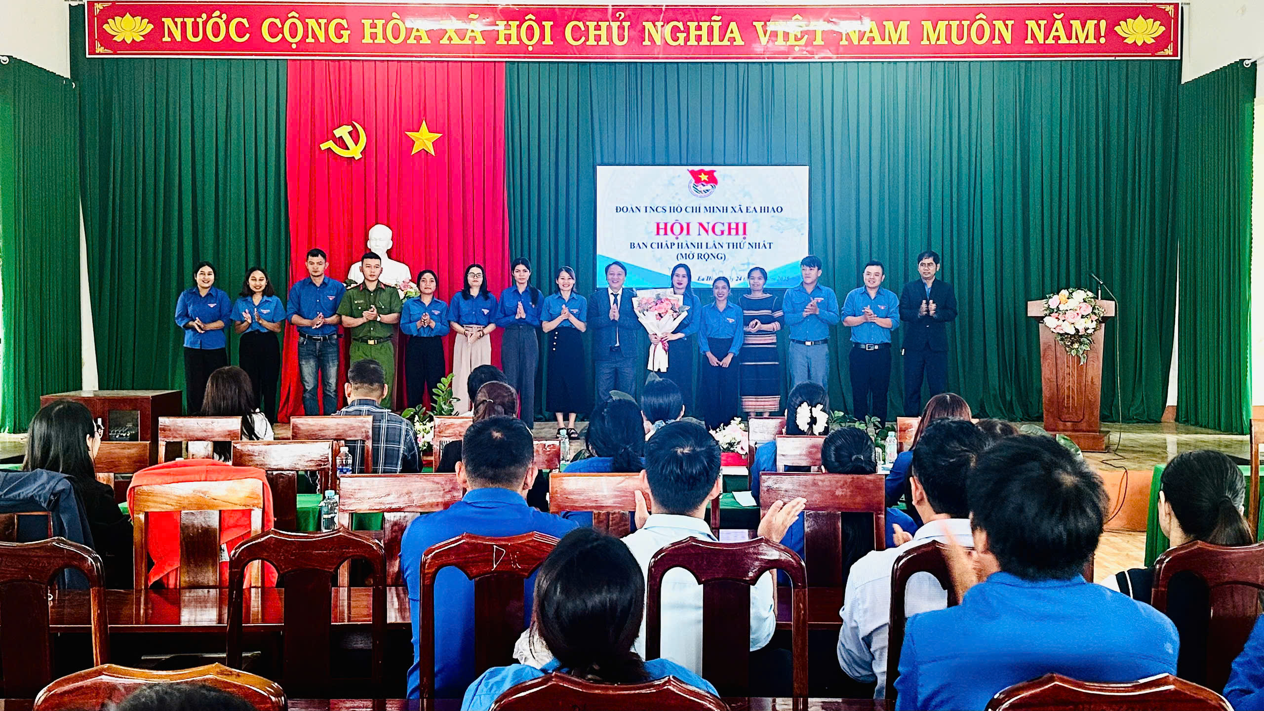 Hội nghị Ban Chấp hành Đoàn TNCS Hồ Chí Minh xã Ea Hiao (mở rộng) lần thứ nhất.